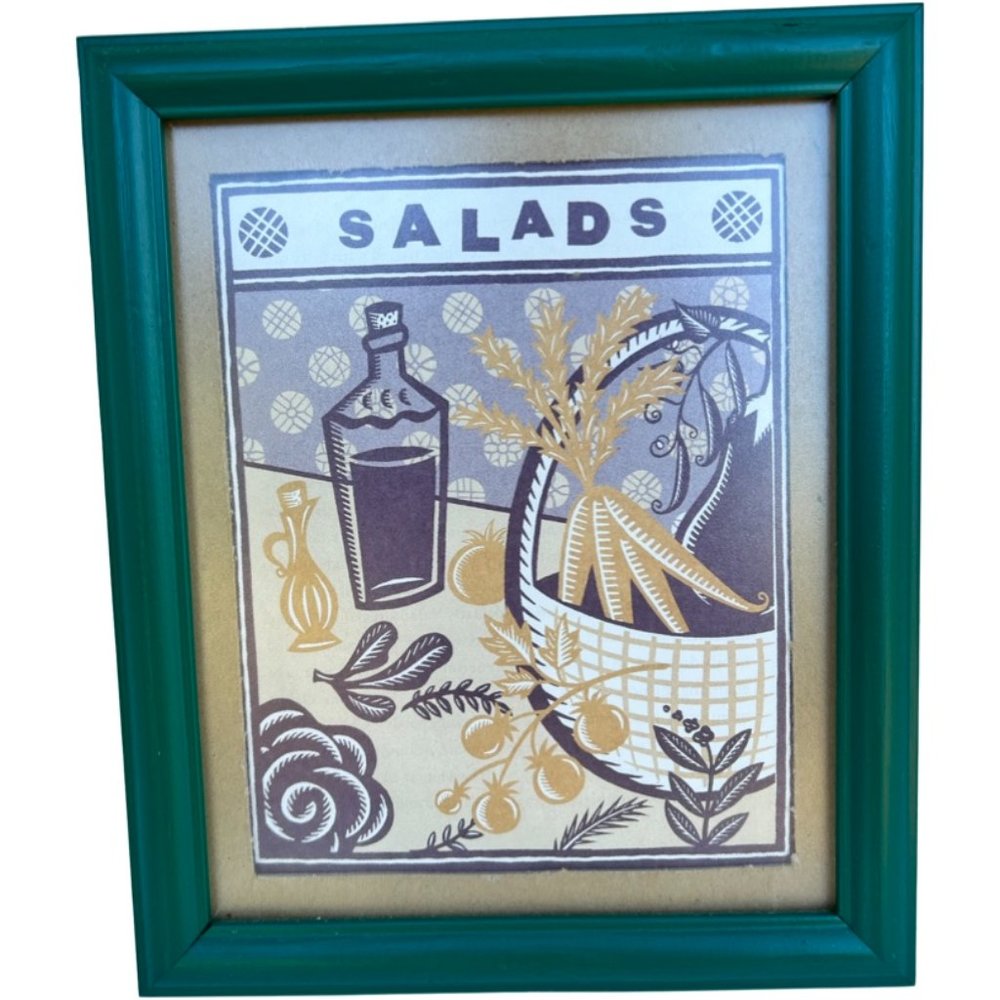 🌸6/$20🌸 Framed “Salad” Print
